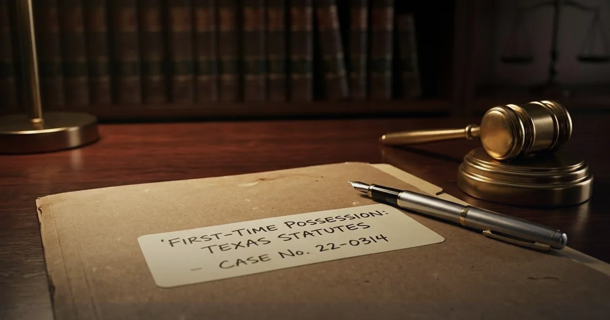 First-Time Drug Possession Charges in Texas